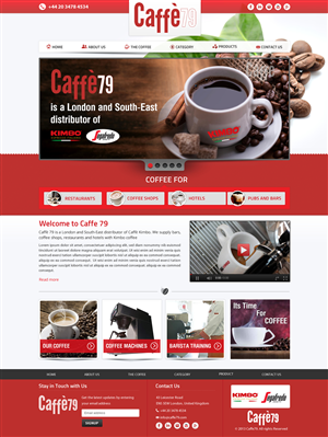 Diseño Web por Sbss para Caffe 79 Ltd | Diseño: #2663244