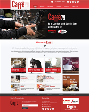 Diseño Web por Sbss para Caffe 79 Ltd | Diseño: #2663248