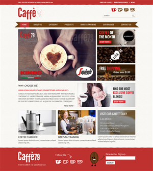 Diseño Web por Sbss para Caffe 79 Ltd | Diseño: #2663277