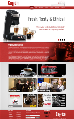 Diseño Web por Sbss para Caffe 79 Ltd | Diseño: #2663298