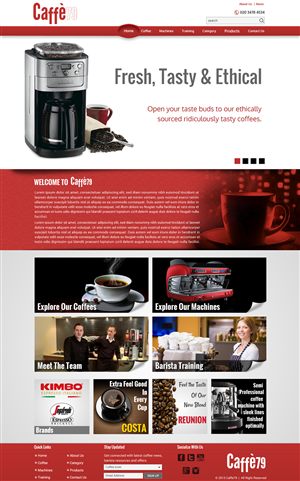 Diseño Web por Sbss para Caffe 79 Ltd | Diseño: #2663302