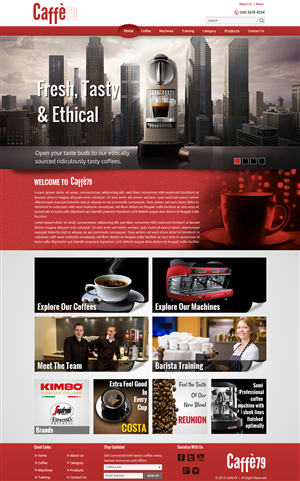 Diseño Web por Sbss para Caffe 79 Ltd | Diseño: #2663308