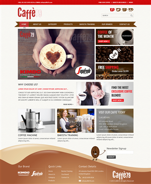 Diseño Web por Sbss para Caffe 79 Ltd | Diseño: #2663319