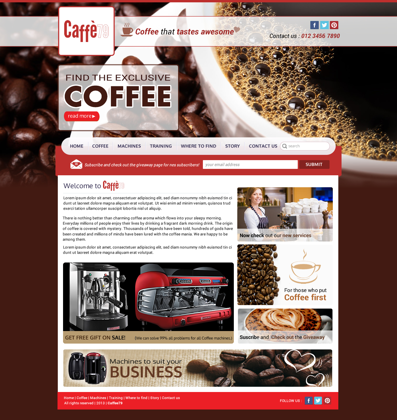 Diseño Web por Sbss para Caffe 79 Ltd | Diseño #2663678