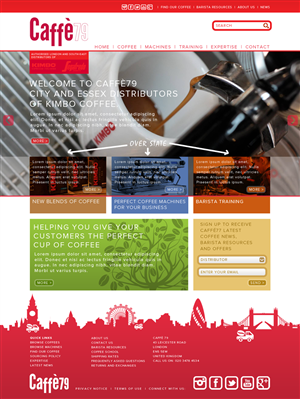Diseño Web por Craig Steel Design para Caffe 79 Ltd | Diseño: #2663189