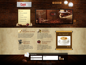 Diseño Web por UniqueDesignz para Caffe 79 Ltd | Diseño: #2672748