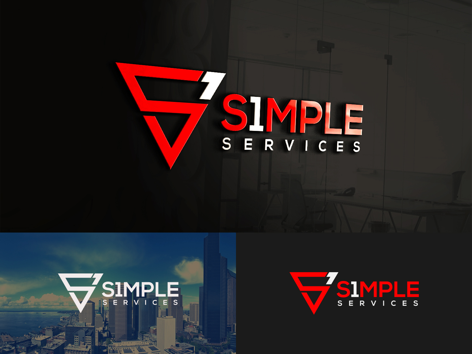 Logo Design by Aliza Creative for S1mple Services | Design #16035177
