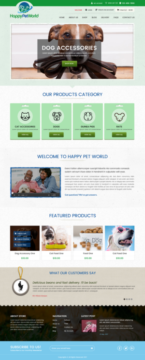 Web Design par SONA pour HappyPetWorld UG | Design #16078459