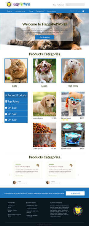 Web Design by lionx for HappyPetWorld UG | Design: #16089594