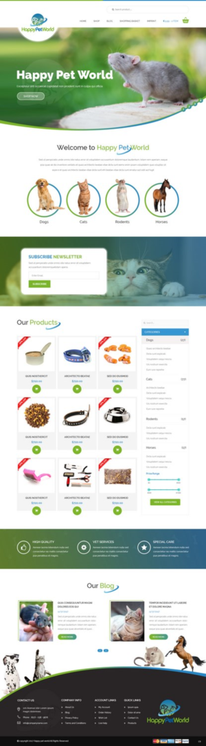 Web Design by pb for HappyPetWorld UG | Design: #16053616