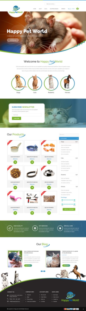 Web Design by pb for HappyPetWorld UG | Design: #16053617