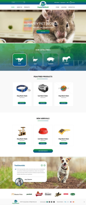 Web Design by pb for HappyPetWorld UG | Design: #16053619
