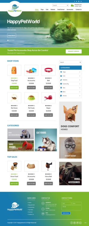 Web Design by pb for HappyPetWorld UG | Design: #16053620