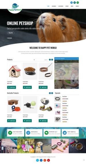 Web Design by pb for HappyPetWorld UG | Design: #16053622