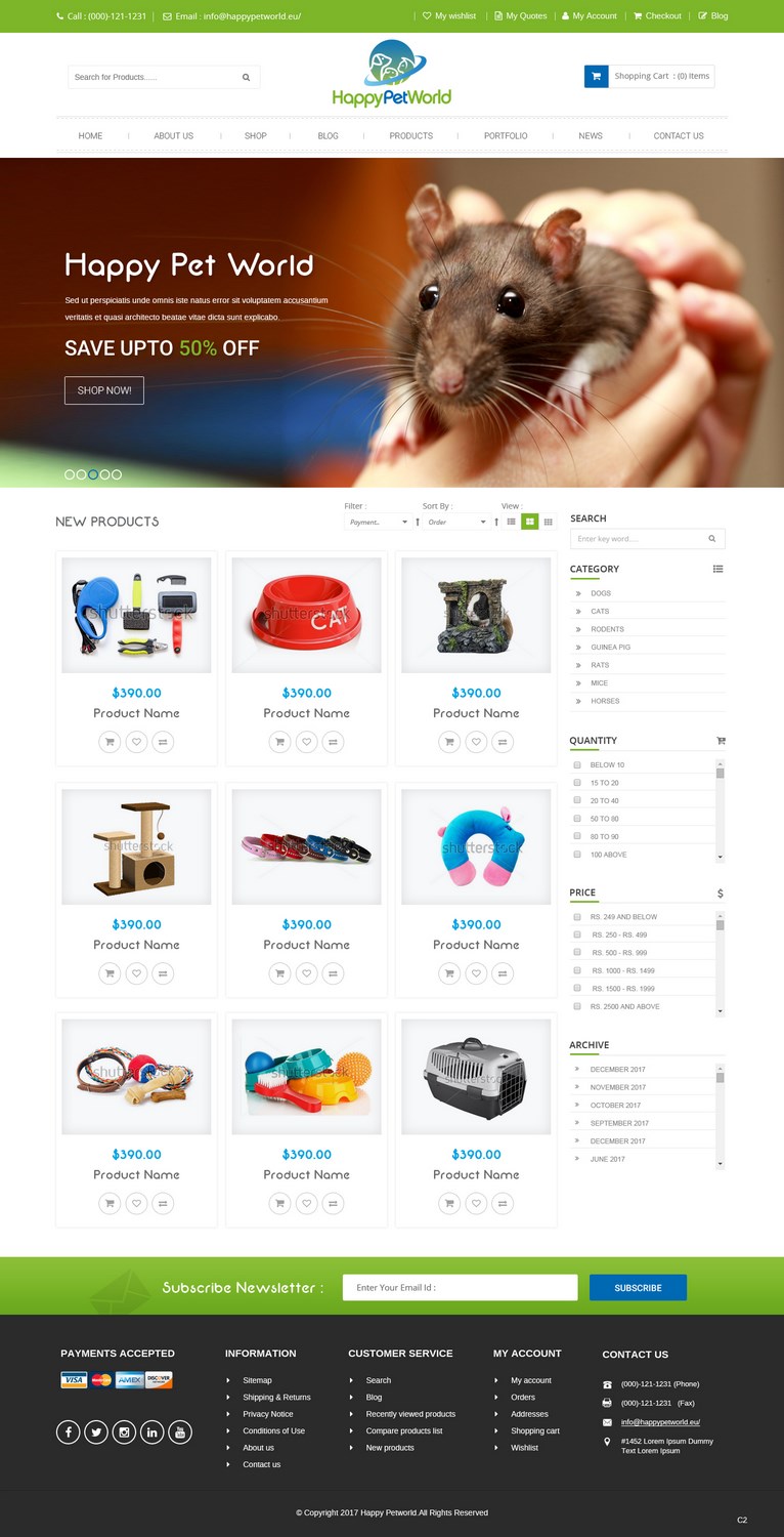 Web Design by pb for HappyPetWorld UG | Design #16053624