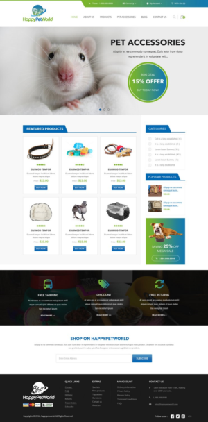 Web Design by pb for HappyPetWorld UG | Design: #16053626