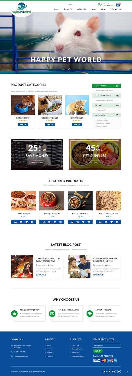 Web Design by pb for HappyPetWorld UG | Design #16053629