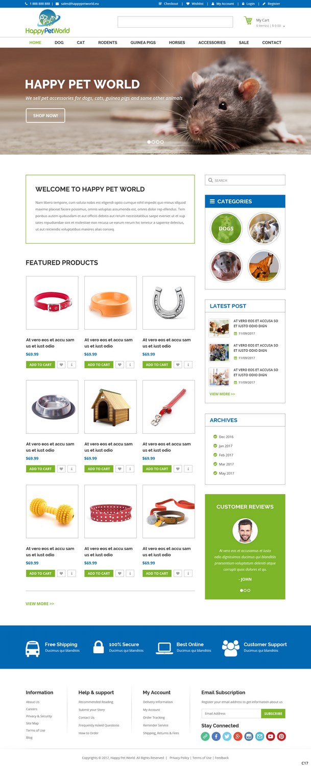 Web Design par pb pour HappyPetWorld UG | Design #16053632