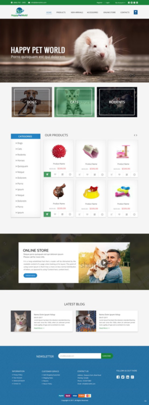 Web Design by pb for HappyPetWorld UG | Design: #16053634