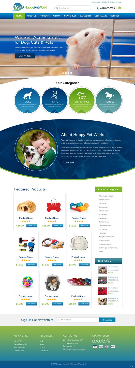 Web Design by pb for HappyPetWorld UG | Design #16053635