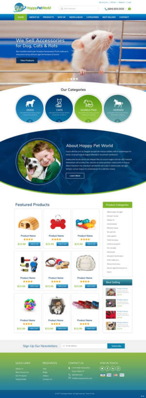 Web Design by pb for HappyPetWorld UG | Design: #16053635