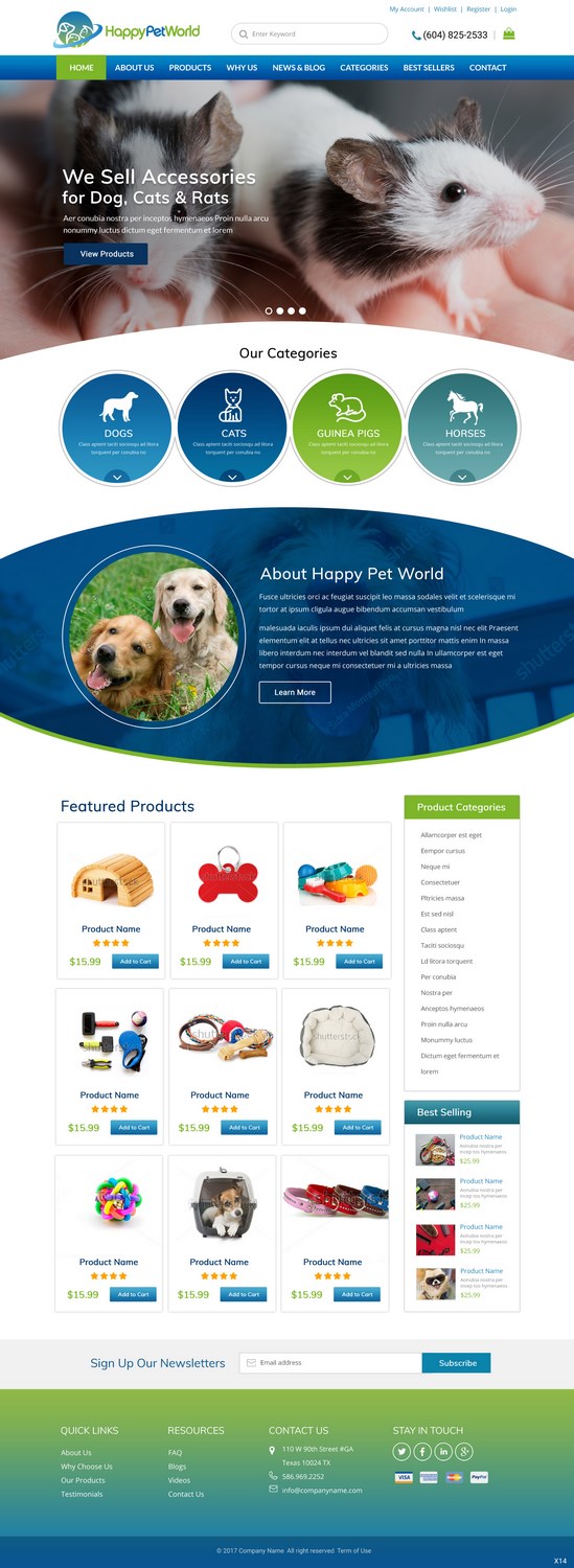 Web Design by pb for HappyPetWorld UG | Design #16097641