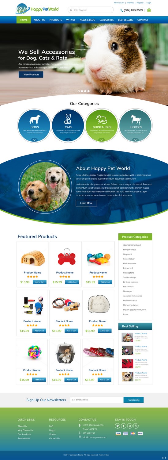 Web Design by pb for HappyPetWorld UG | Design: #16097642