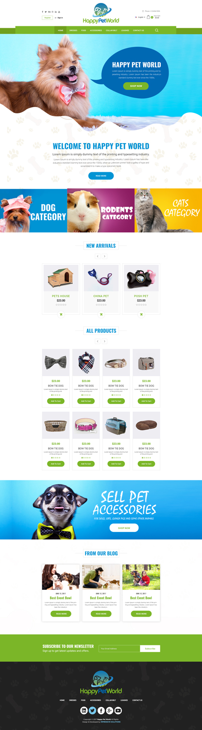 Web-Design von Impressive Sol für HappyPetWorld UG | Design #16104058