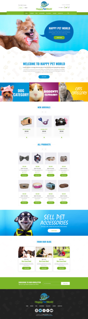 Web Design par Black Stallions Impressive Solutions pour HappyPetWorld UG | Design #16104058