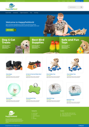 Web Design by jeckx2 for HappyPetWorld UG | Design: #16107359