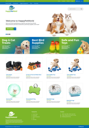 Web Design by jeckx2 for HappyPetWorld UG | Design: #16107360