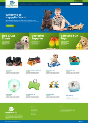 Web Design par jeckx2 pour HappyPetWorld UG | Design #16107366