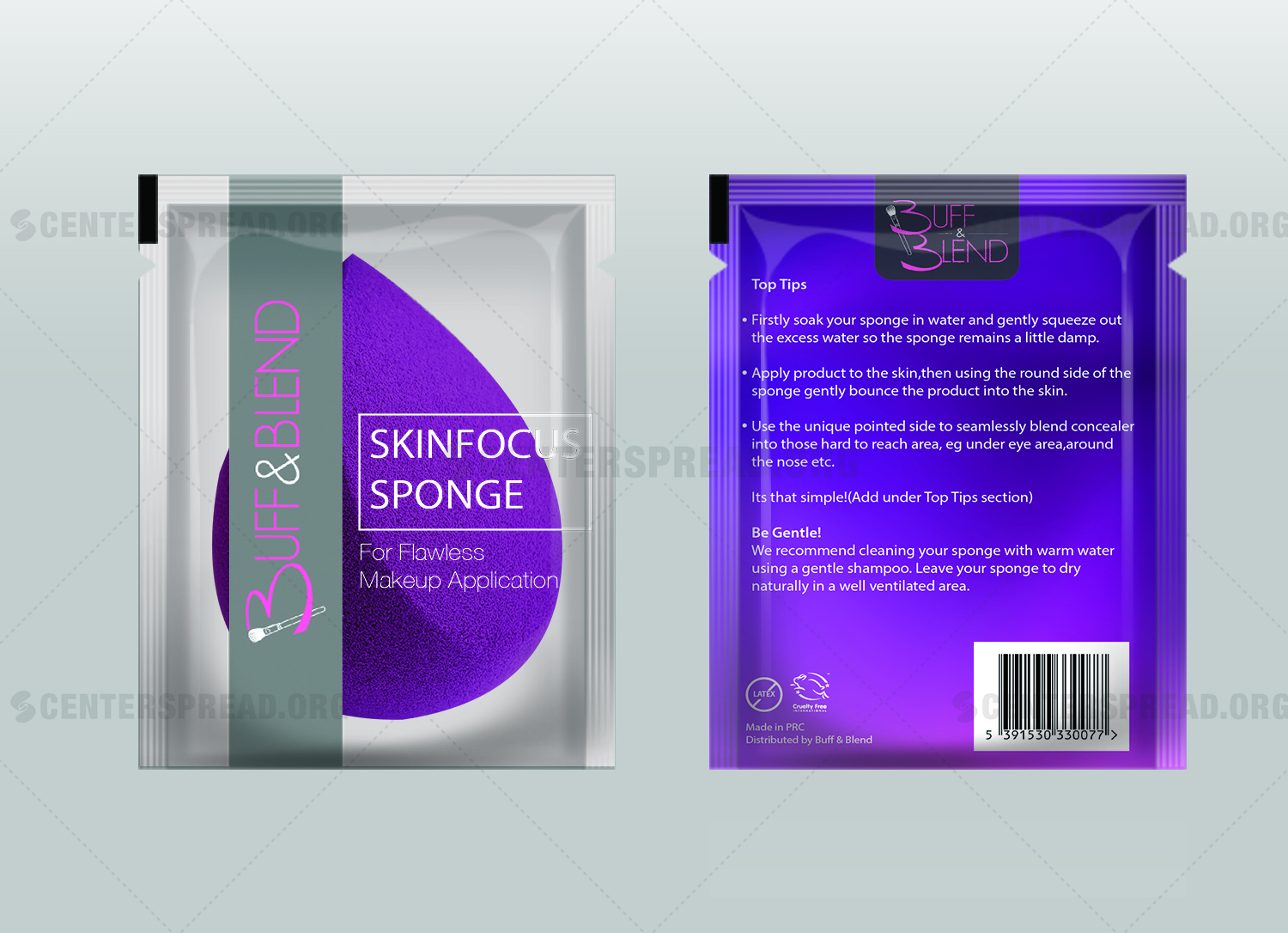 Diseño de Empaque por CENTERSPREAD para Buff and Blend | Diseño #16103752