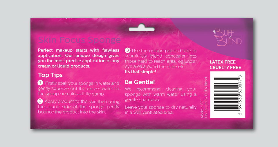 Diseño de Empaque por Melisa Perrotta para Buff and Blend | Diseño #16129733