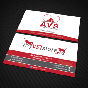 Business Card Design by Sandaruwan for Acumenex Veterinary Solutions | Design #16022758