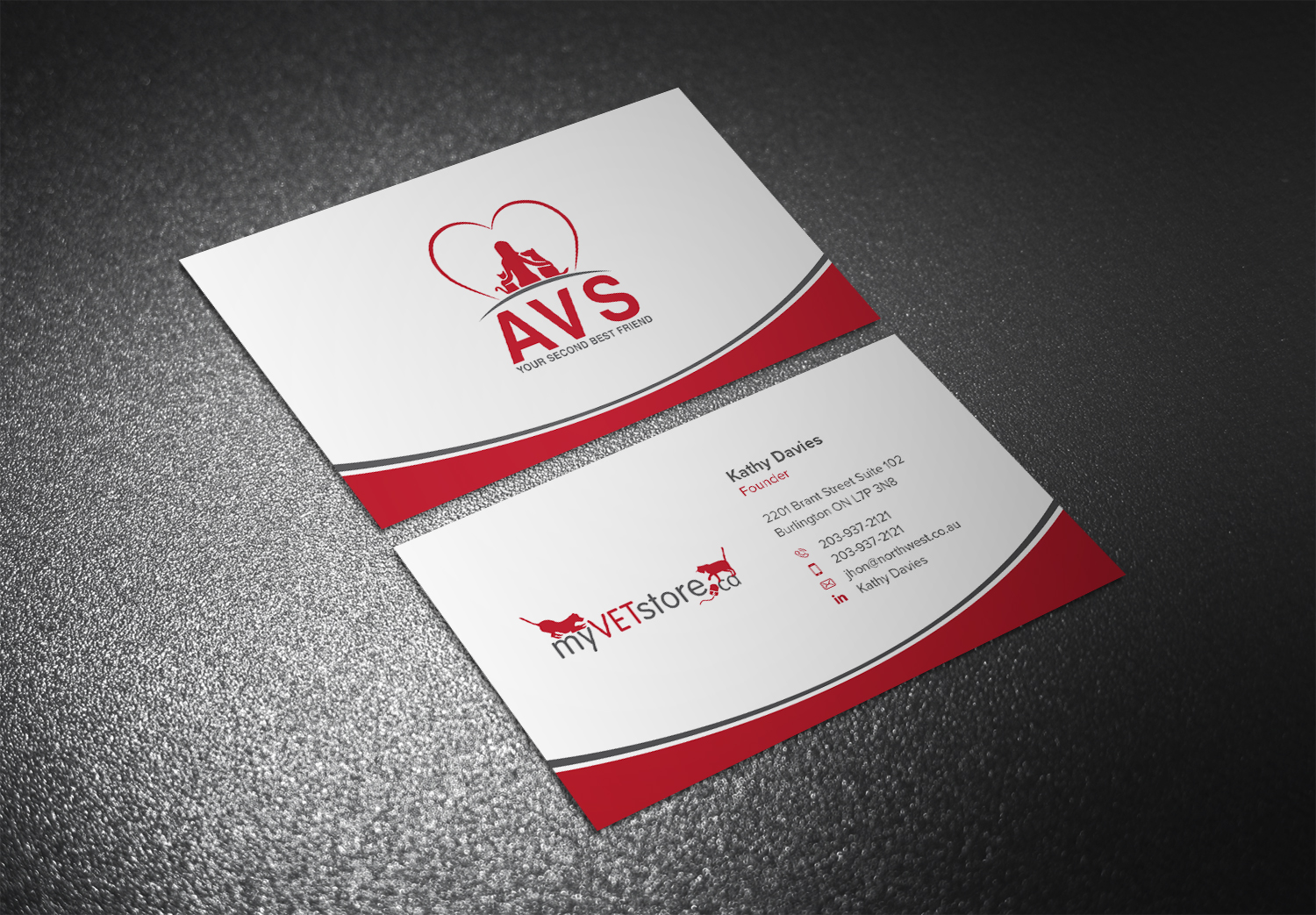 Business Card Design by Eggo May P for Acumenex Veterinary Solutions | Design #16100467