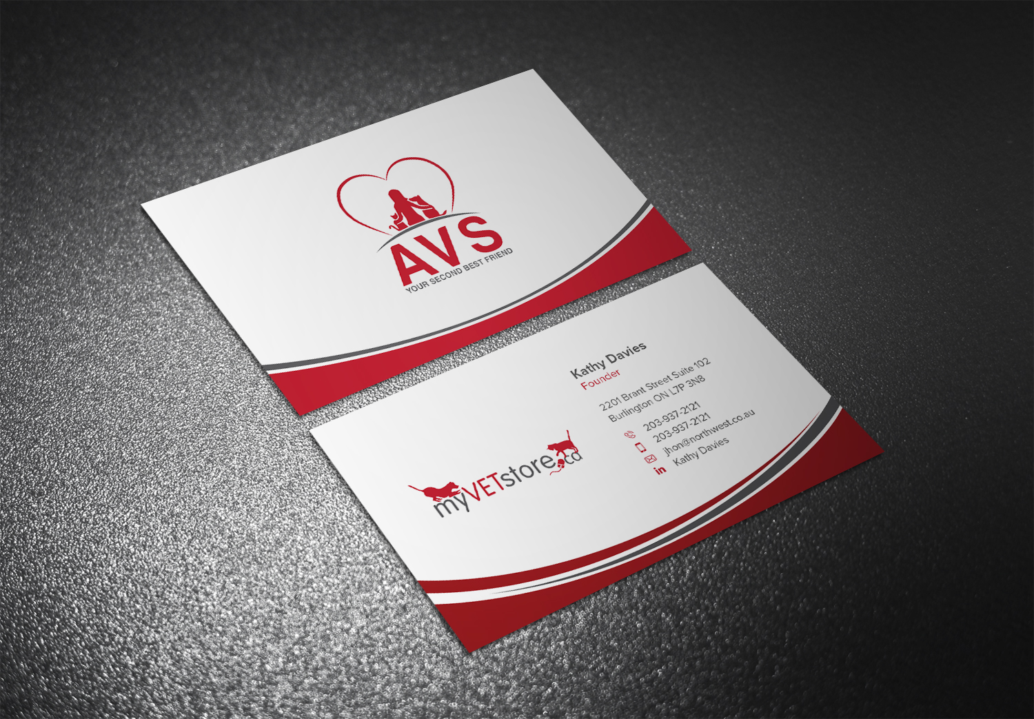 Business Card Design by Eggo May P for Acumenex Veterinary Solutions | Design #16100468