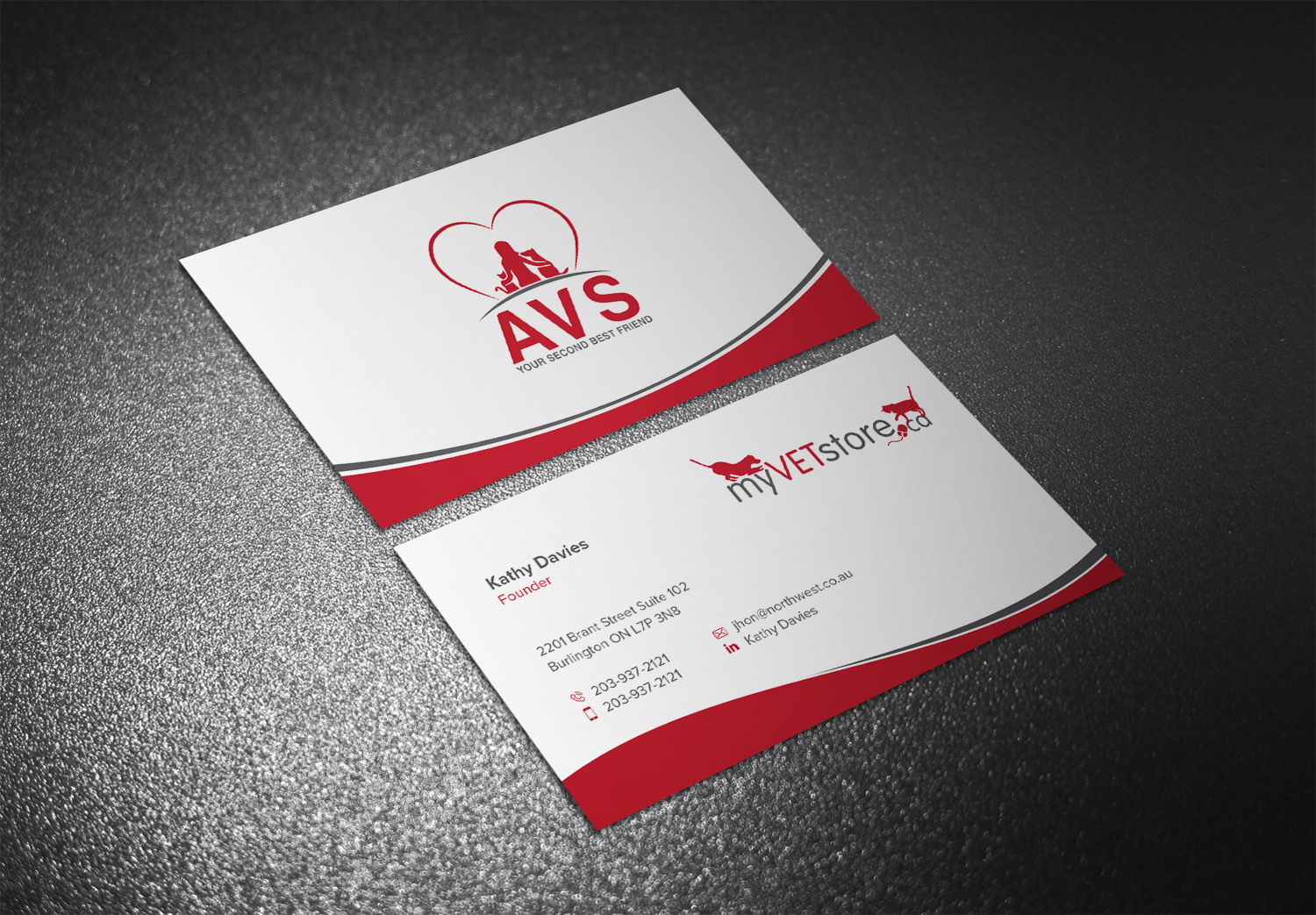 Business Card Design by Eggo May P for Acumenex Veterinary Solutions | Design #16100470