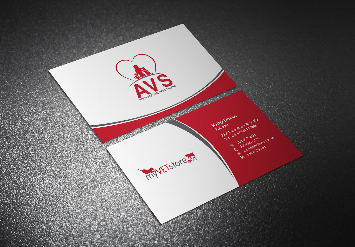 Design de Carte de Visite par Eggo May P pour Acumenex Veterinary Solutions | Design #16100472