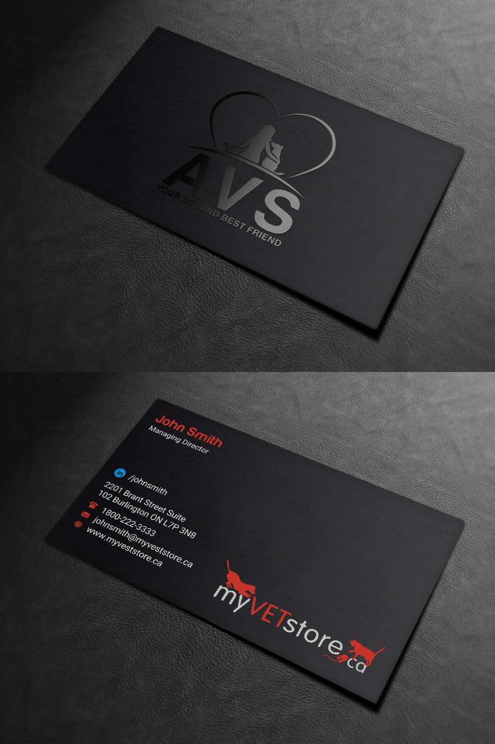Business Card Design by INDIAN_Ashok for Acumenex Veterinary Solutions | Design #16043669