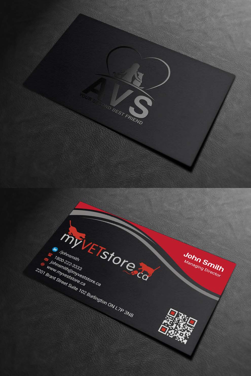 Business Card Design by INDIAN_Ashok for Acumenex Veterinary Solutions | Design #16043670