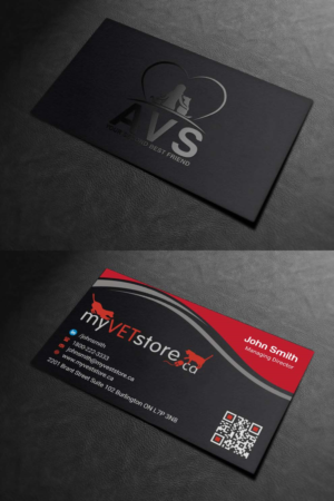 Business Card Design by INDIAN_Ashok for Acumenex Veterinary Solutions | Design: #16043670