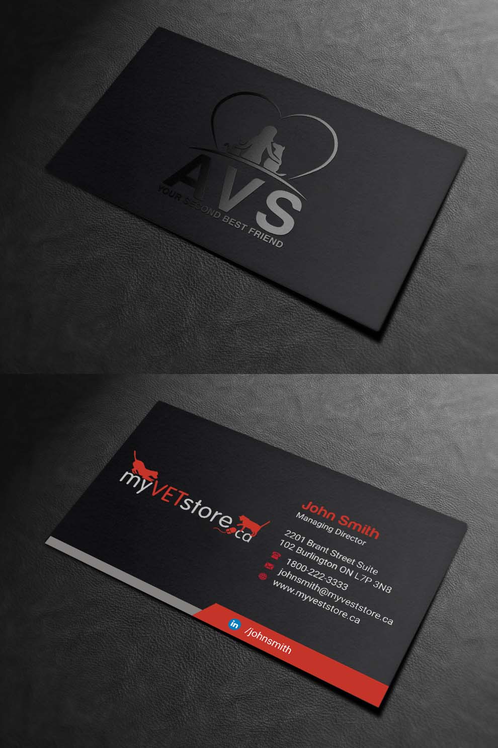 Business Card Design by INDIAN_Ashok for Acumenex Veterinary Solutions | Design #16043671