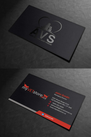 Business Card Design by INDIAN_Ashok for Acumenex Veterinary Solutions | Design: #16043671