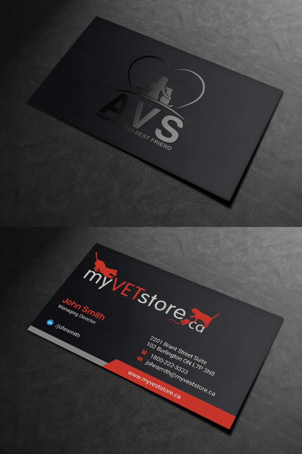 Business Card Design by INDIAN_Ashok for Acumenex Veterinary Solutions | Design #16043673