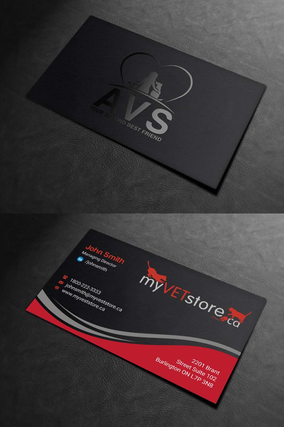 Business Card Design by INDIAN_Ashok for Acumenex Veterinary Solutions | Design #16043674