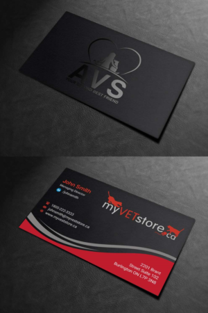 Business Card Design by INDIAN_Ashok for Acumenex Veterinary Solutions | Design: #16043674