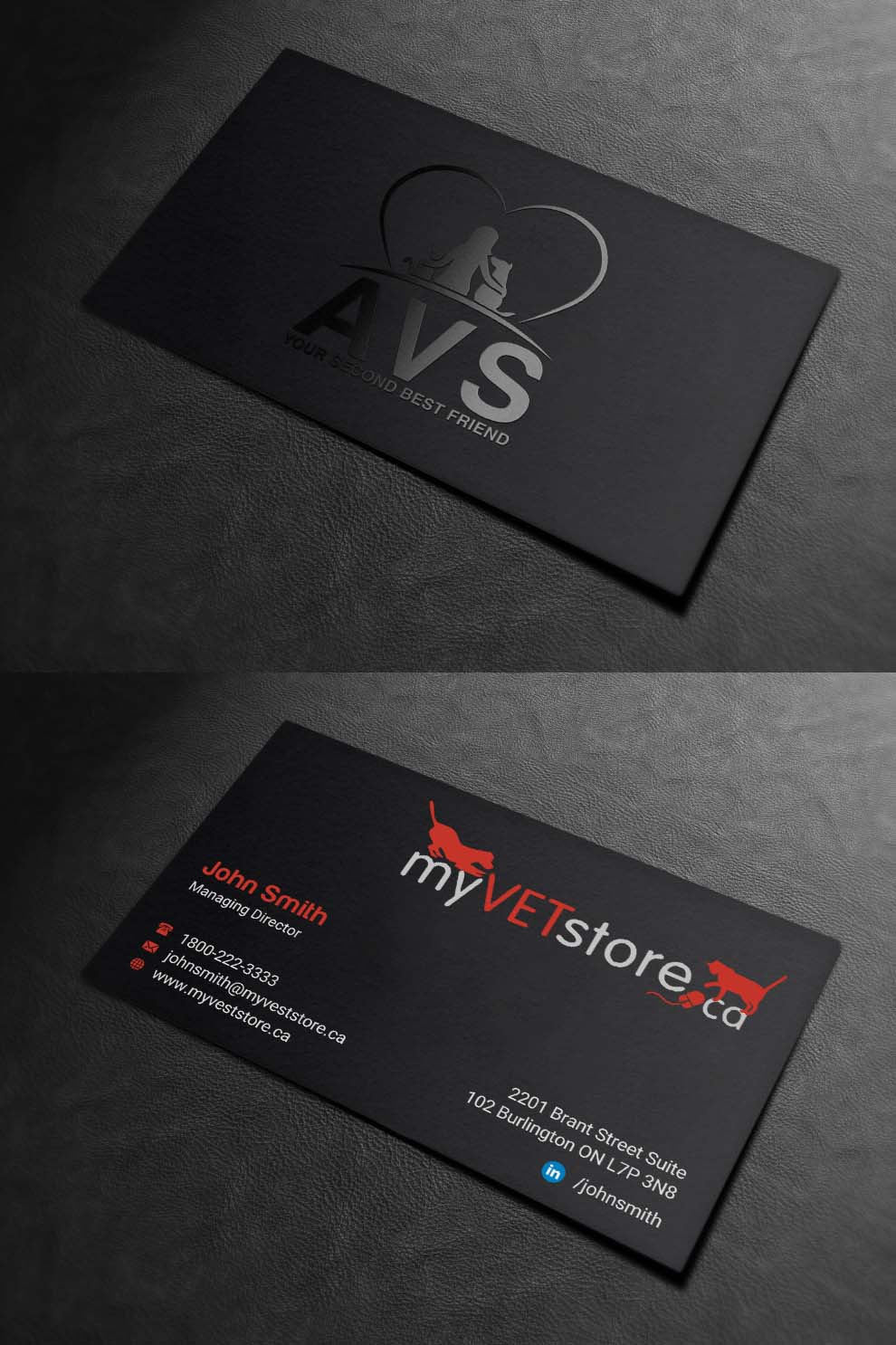 Business Card Design by INDIAN_Ashok for Acumenex Veterinary Solutions | Design #16043675