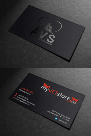 Business Card Design by INDIAN_Ashok for Acumenex Veterinary Solutions | Design: #16043675