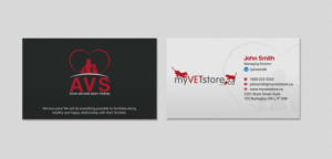 Business Card Design by INDIAN_Ashok for Acumenex Veterinary Solutions | Design: #16043680